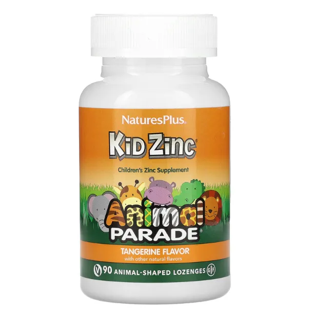 Цинк Animal Parade Natures Plus для детей пастилки в форме животных со вкусом мандарина 90 шт.