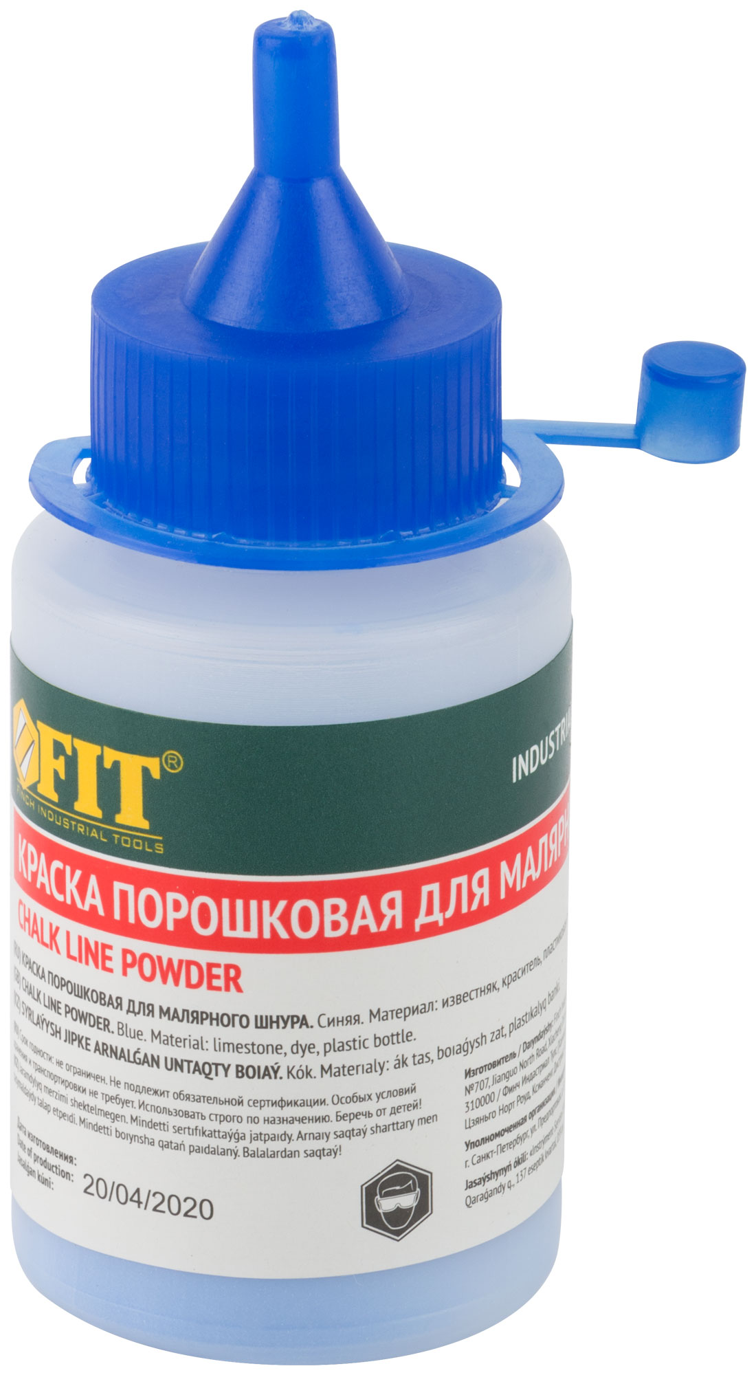 Краска разметочная синяя 50 гр. FIT для ударного шнура