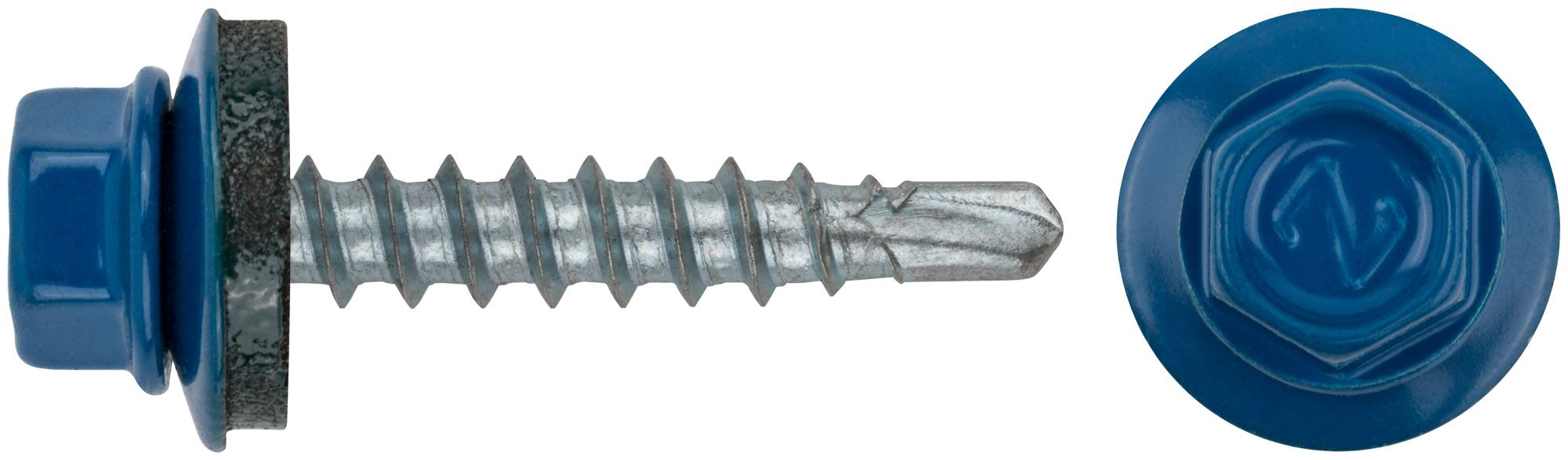 Шурупы кровельные синие RAL 5005 4.8 х 28 мм, упаковка 250 шт.
