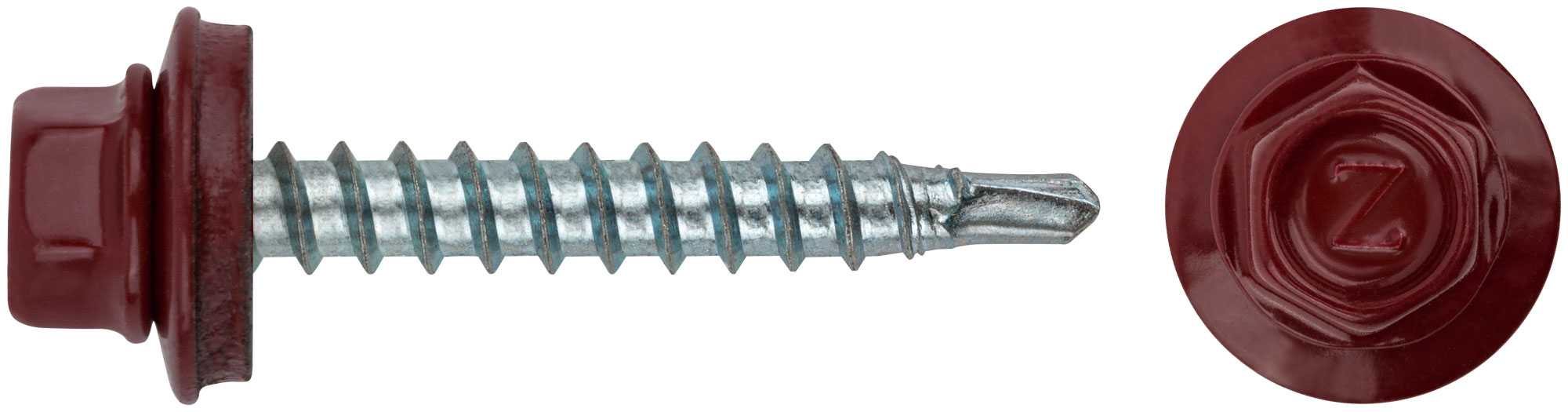 Шурупы кровельные со сверлом 4.8 х 32, красный RAL-3011