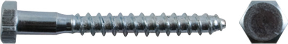 Сантехнический болт DIN 571 6/50, 10 шт, арт. 31605