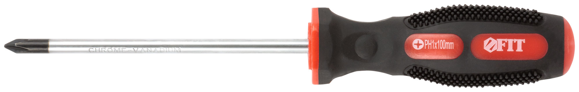 Отвертка FIT 55106 с прорезиненной ручкой и CrV сталью