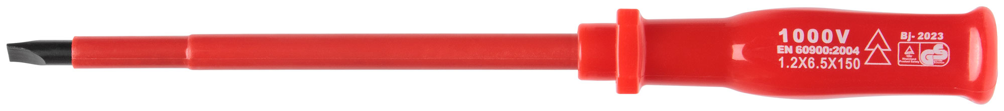 изолированная отвертка FIT 55804 с пластиковым корпусом