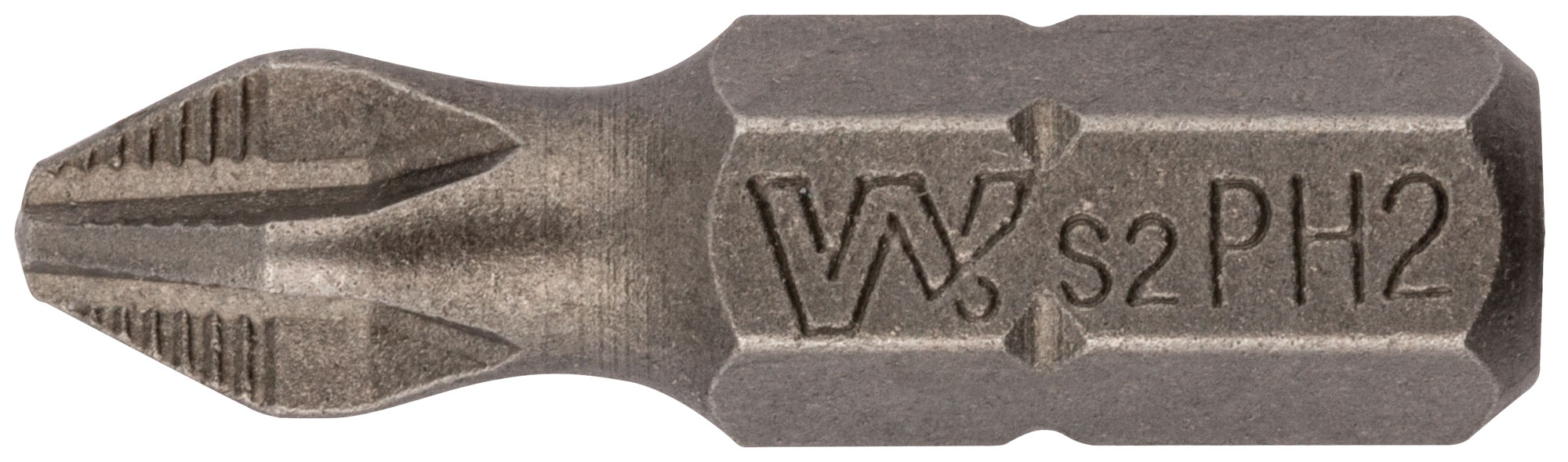 Биты WP PH2 25 мм из стали S2, 20 шт.