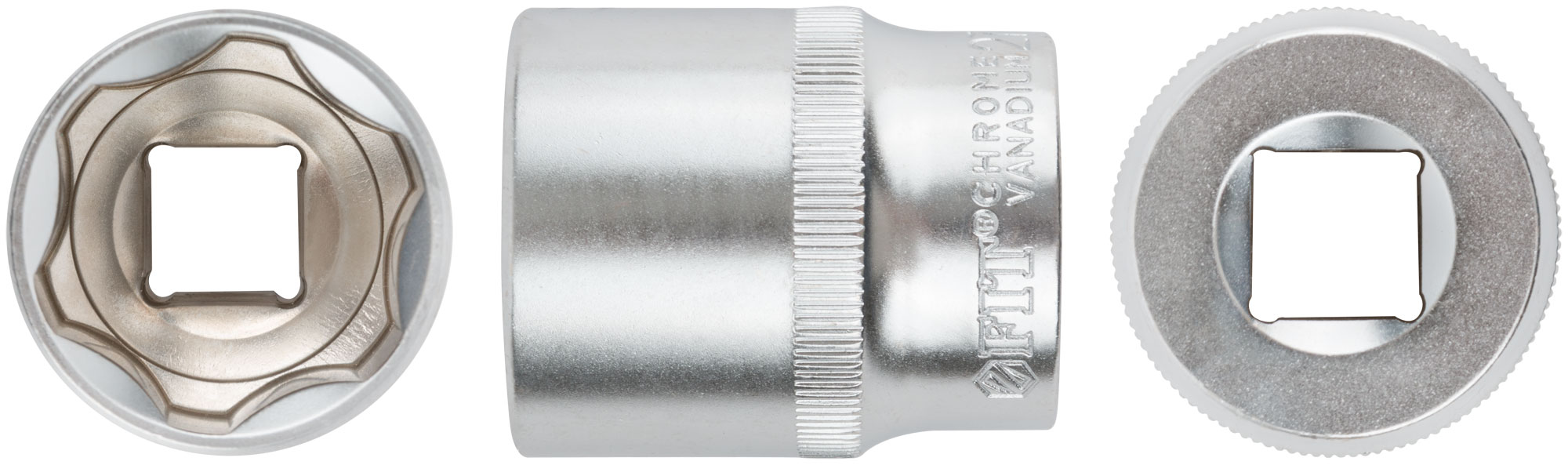 Головка 6-гранная CrV 1/2" 27 мм FIT 62057