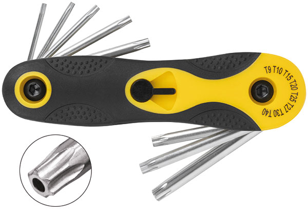 Набор складных ключей TORX CrV от FIT