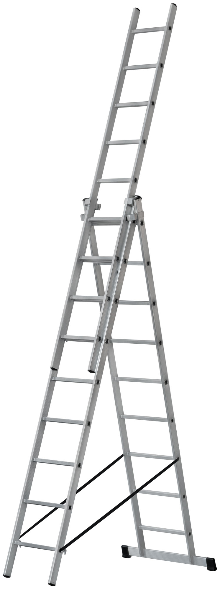 Трехсекционная алюминиевая лестница FIT 65434