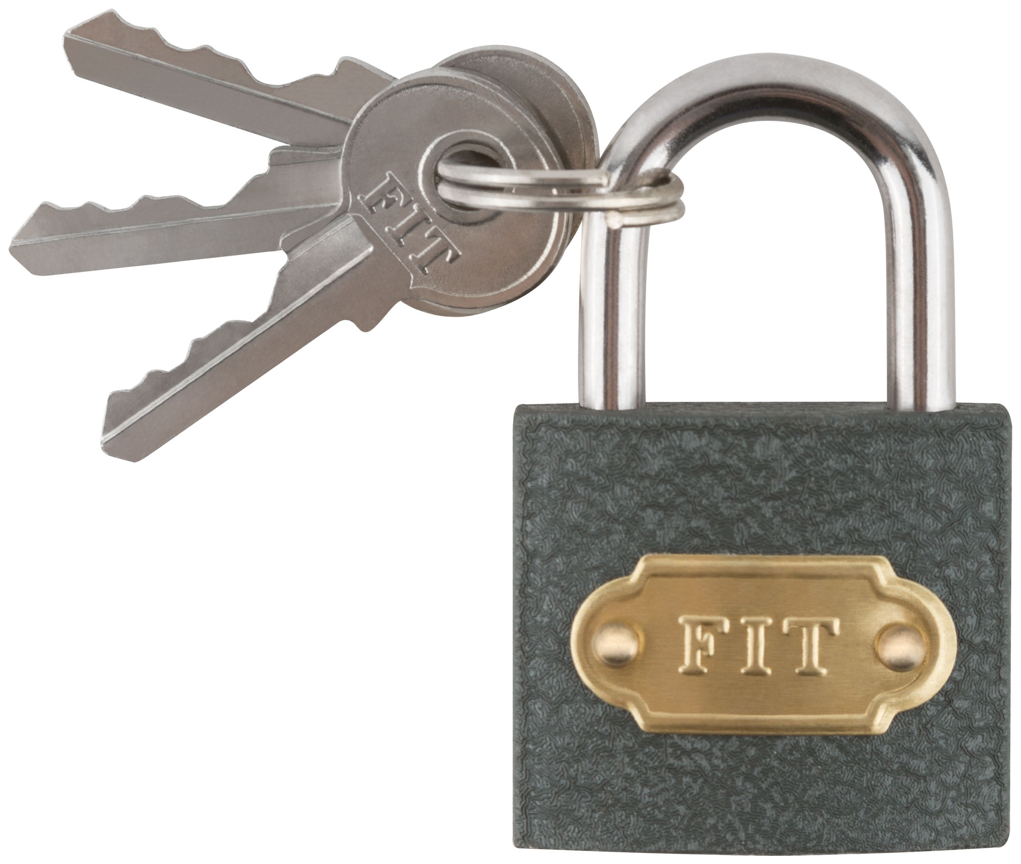 Навесной замок FIT 67132 с стальной дужкой