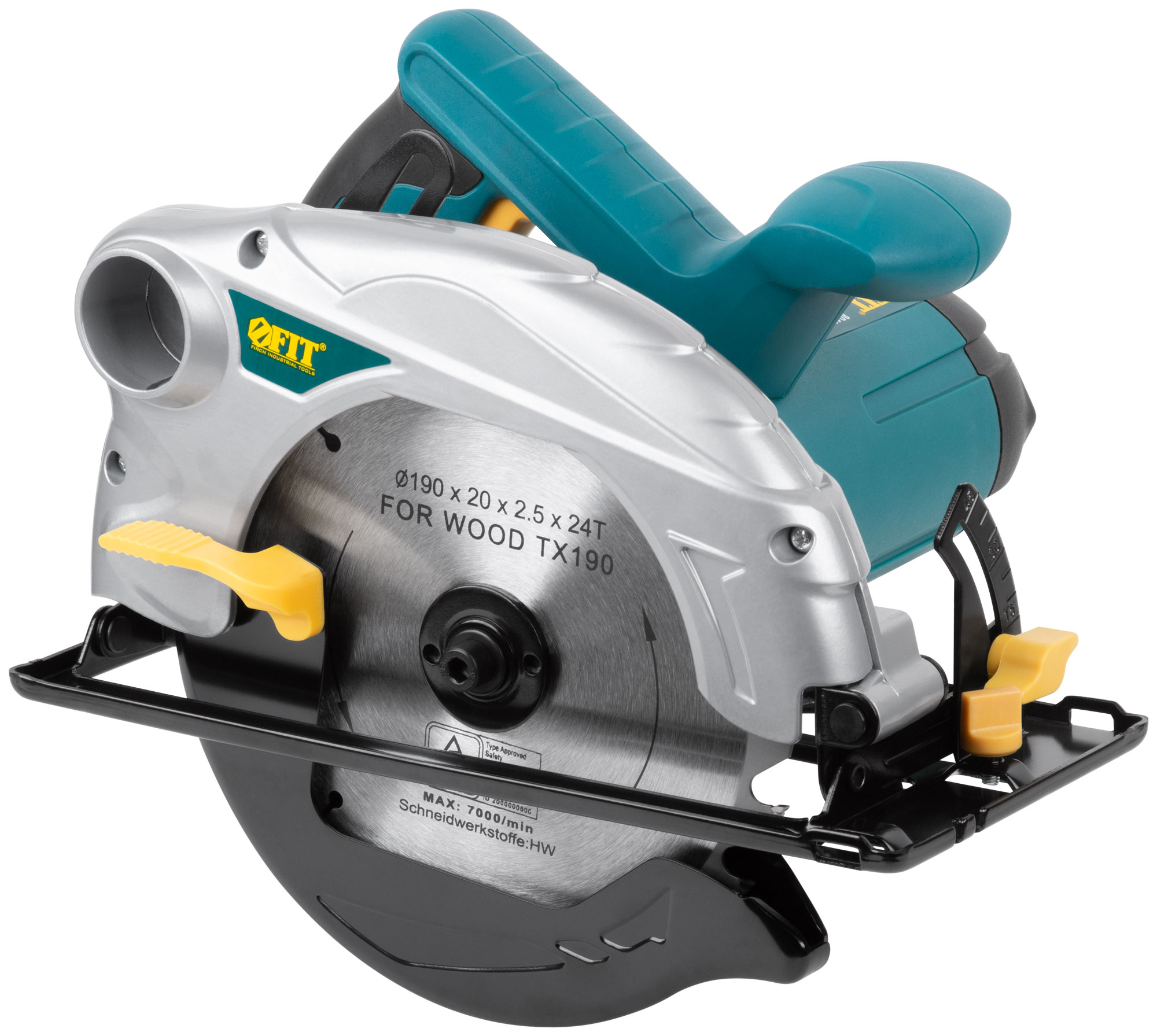 Пила дисковая FIT 1300 Вт, 190/20 мм, 4700 об/мин