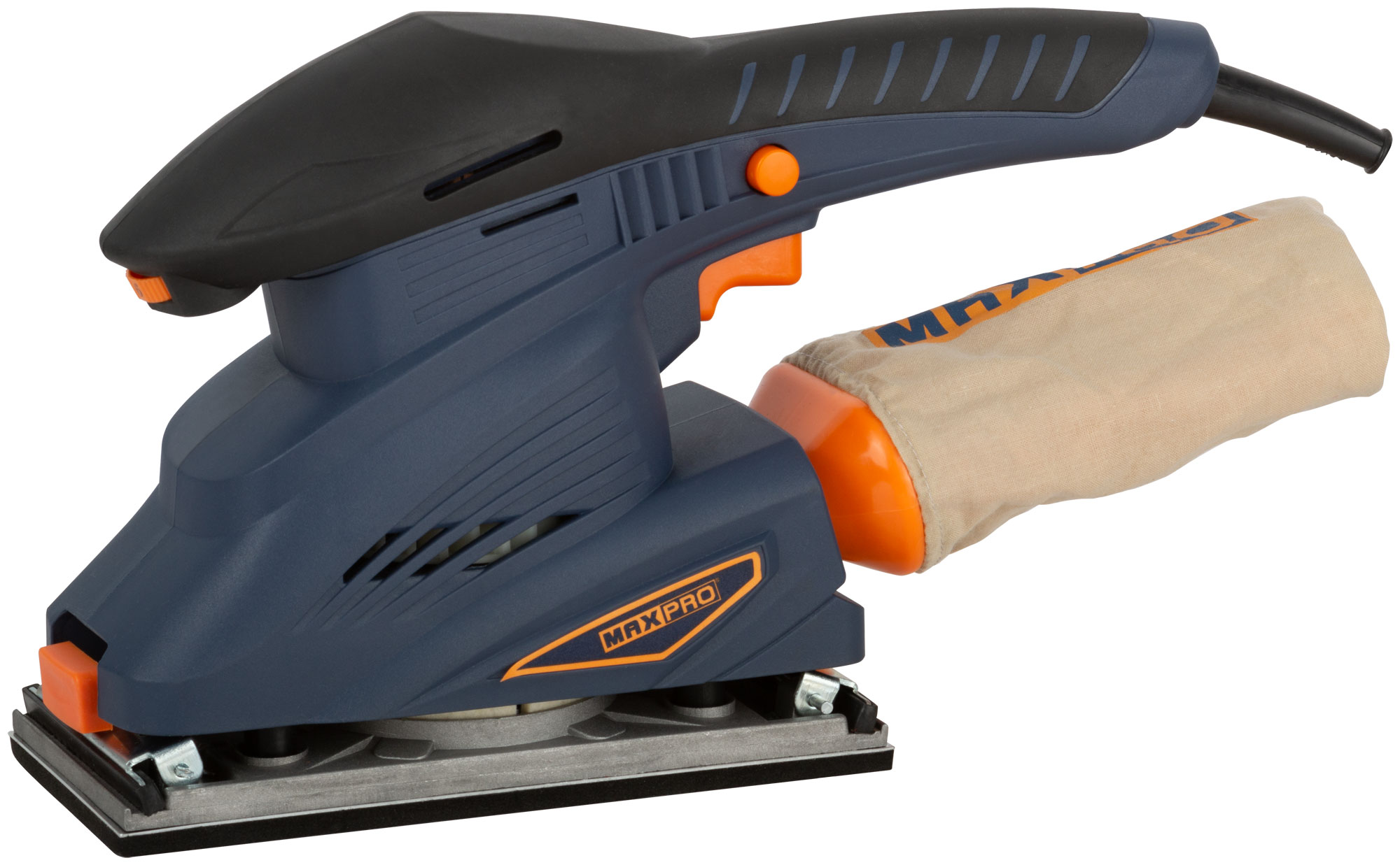 Шлифмашина вибрационная MAX-PRO 250 Вт 90x187 мм с алюминиевой опорой