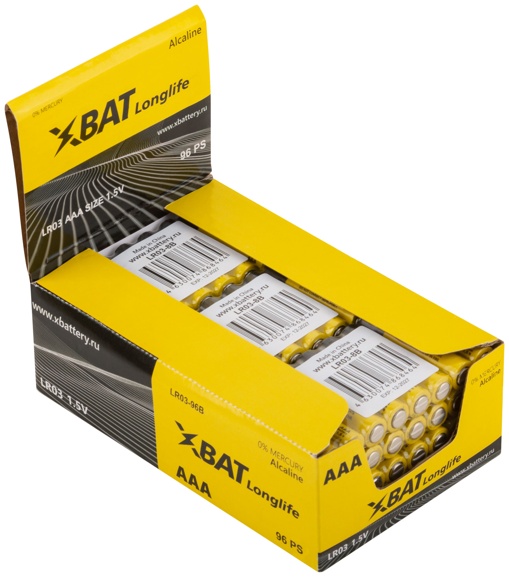 Батарейка щелочная AAA XВАТ LR03-8B