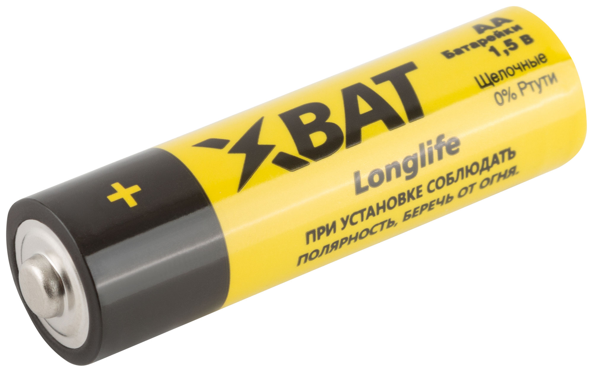 Щелочные батарейки AA 1.5 В, 4 шт., XВАТ, LR6-4BPC