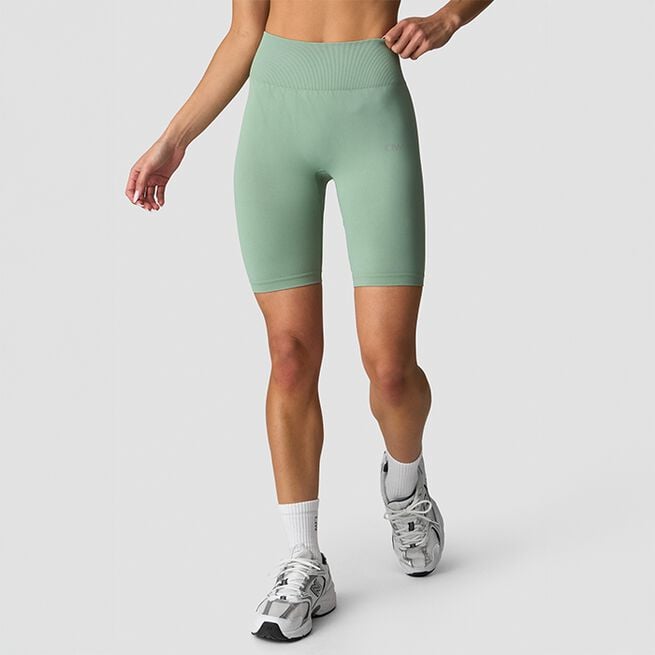 Бесшовные велосипедные шорты Define Светло-зеленый мох