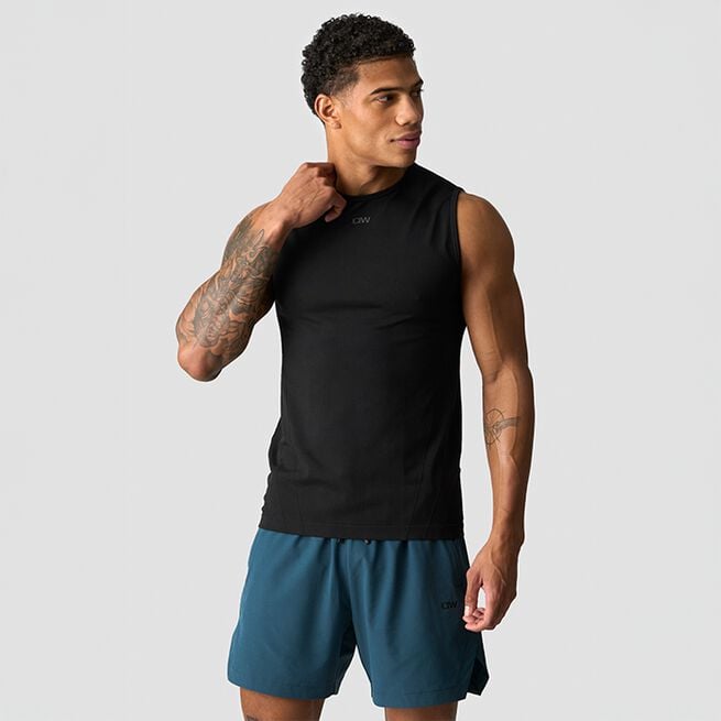 Бесшовный тренировочный топ Sculpt, черный