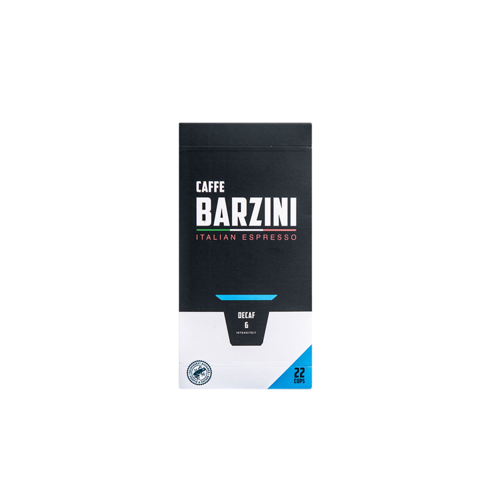 Кофе в капсулах без кофеина для кофемашин Nespresso® Caffe Barzini Decaf 22 шт