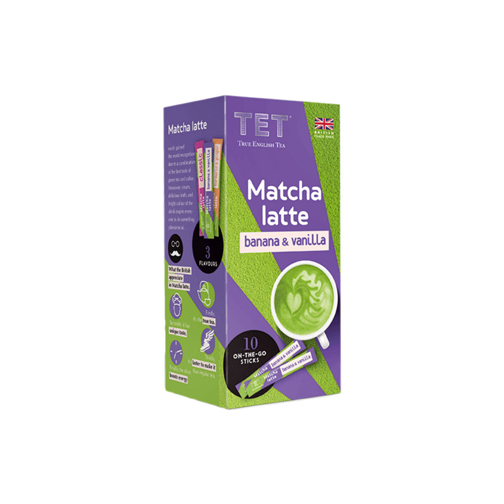 Растворимый чай True English Tea Matcha Latte Banana and Vanilla 10 шт