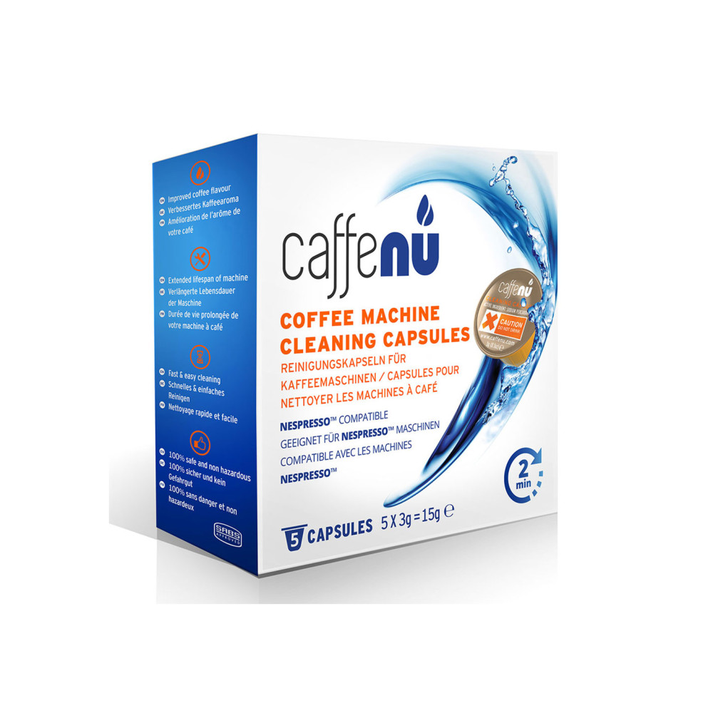 Очищающие капсулы для кофемашин Caffenu 5 шт