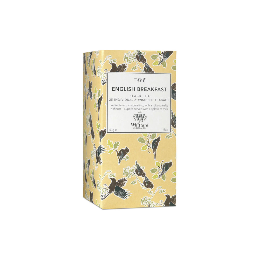 Чёрный чай в пакетиках Whittard of Chelsea English Breakfast 25 шт