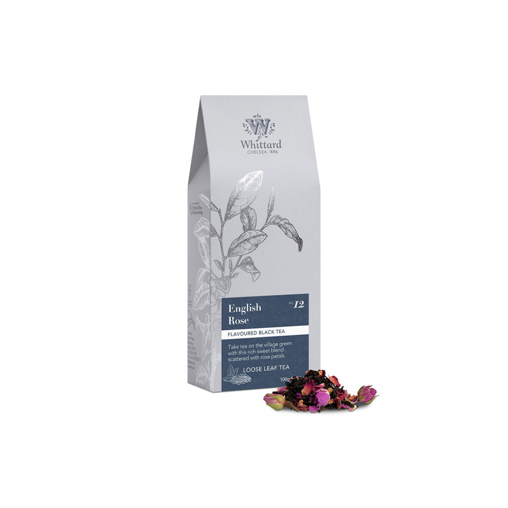 Чёрный листовой чай Whittard Chelsea English Rose 100 г