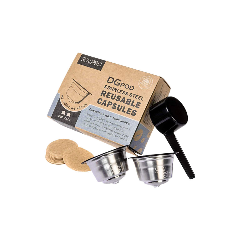 Многоразовая капсула Sealpod Duo Pack подходит для кофемашин Nespresso