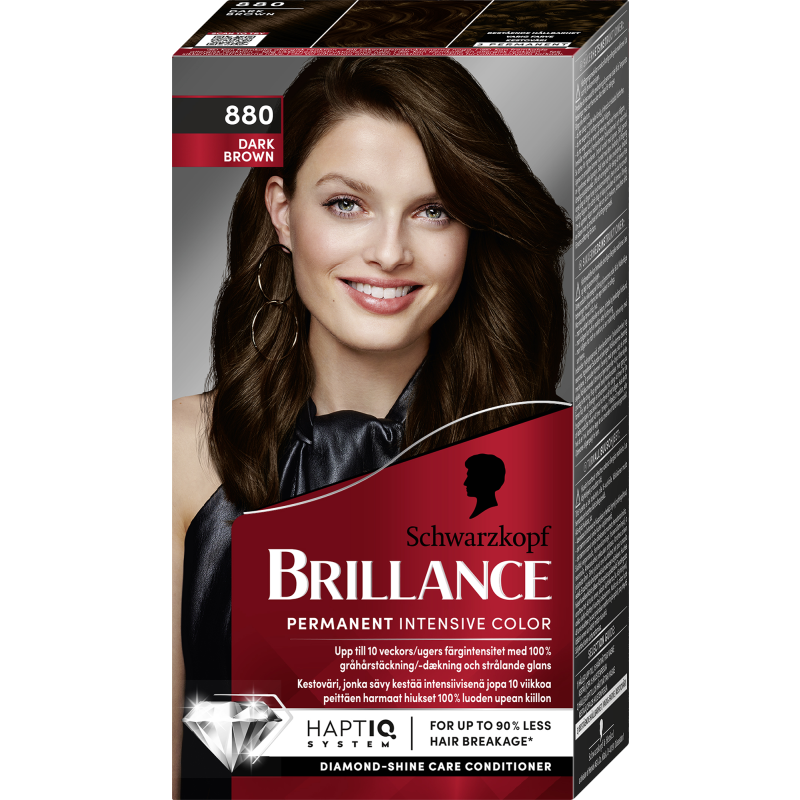 Краска для волос Schwarzkopf Brillance 880 Dark Brown