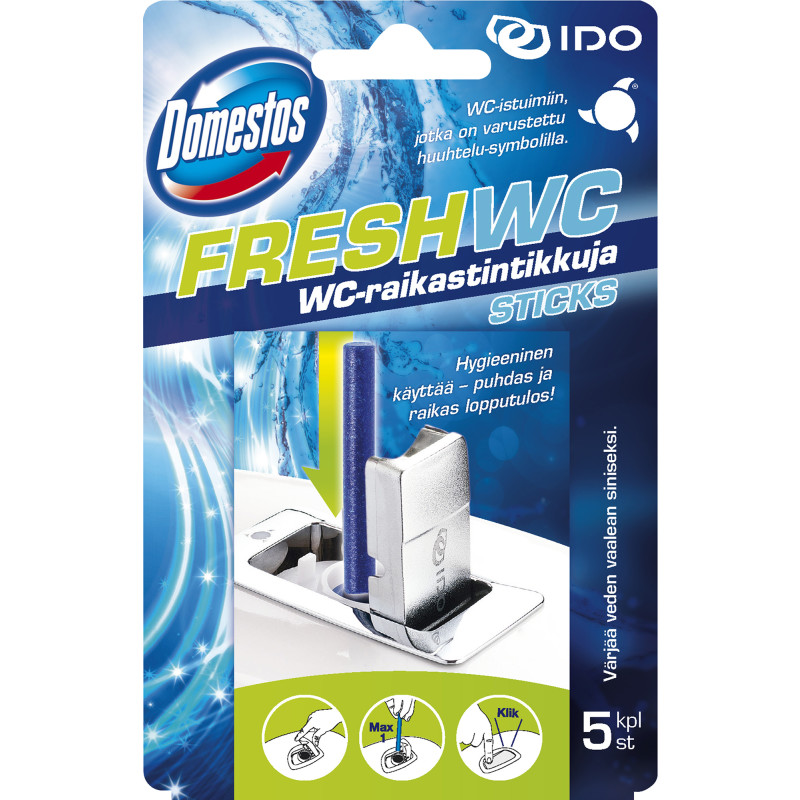 Освежитель гигиенический для унитаза Domestos Fresh Ocean 5 x 9,5г 