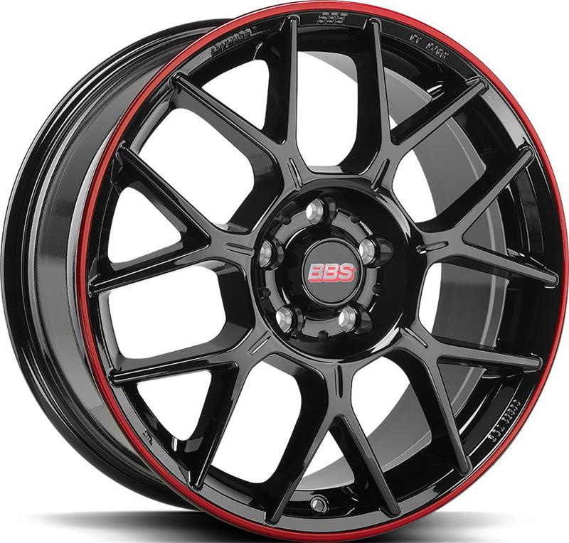 Диски Rautamo Netto BBS XR Black Red 8x18
