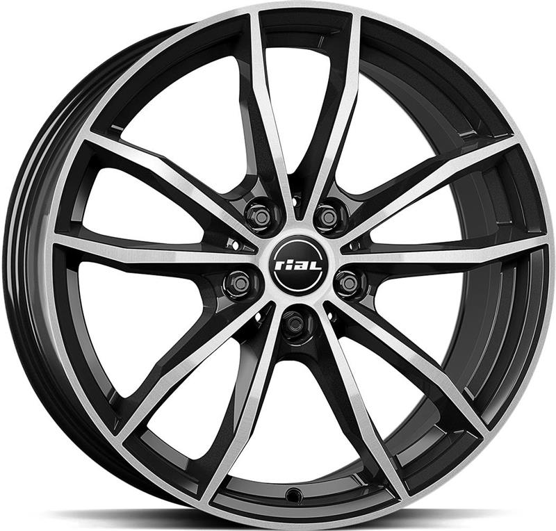 Диски RIAL X12 Diam Black Pol 7,5x18 5/112 ET25 CB66,7