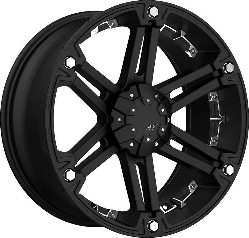 диски Statusfälgar D01 Flatblack Chrome inserts