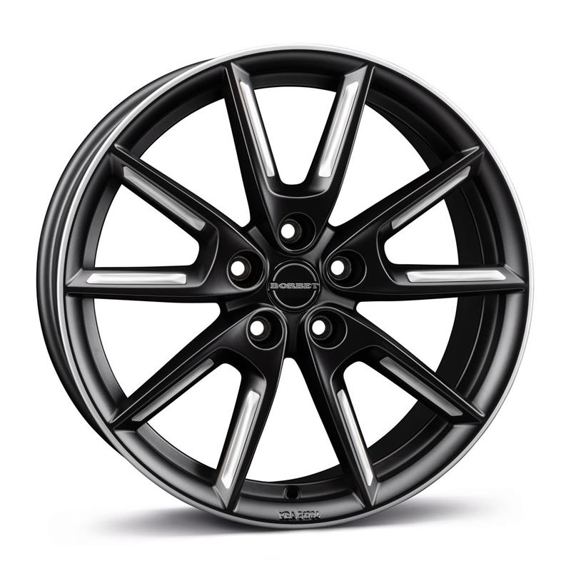 диски BORBET LX18 Black Matt Silv Spoke Rim