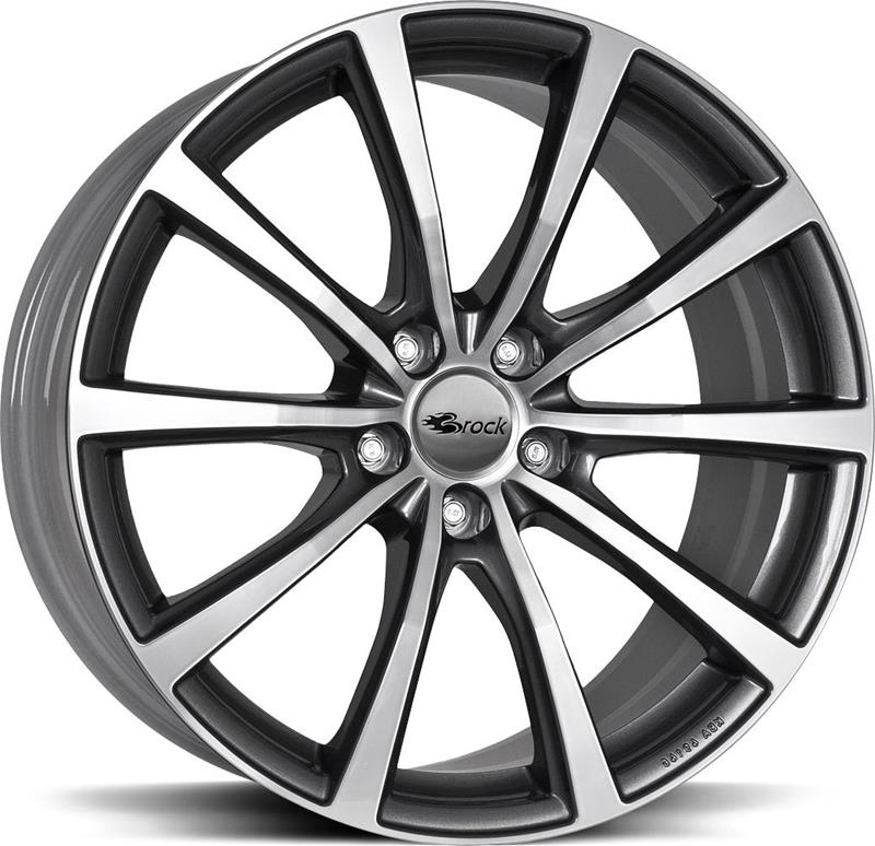 Диски Rautamo Netto BROCK B32 Titanium Full Polish