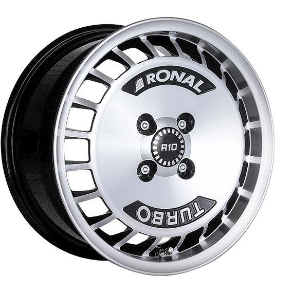 Диски RONAL R10 TURBO Black Front Cut 7x15 4/98 ET37 CB68,0 60°