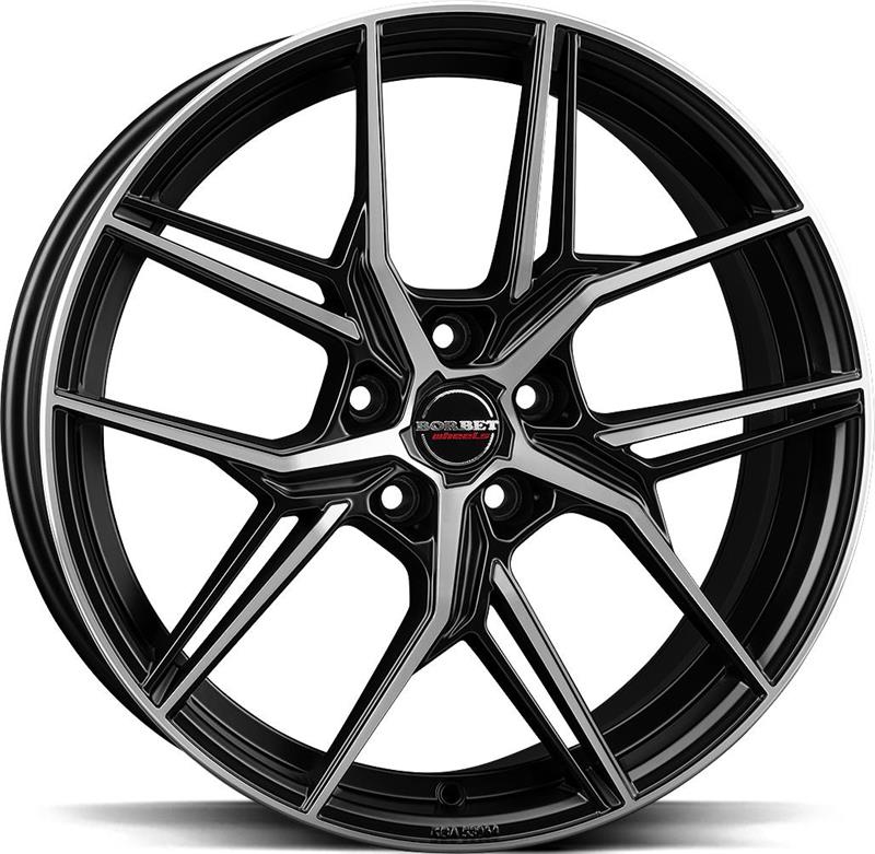 Диски BORBET QX Black Polished Matt 8x19 5/112 ET50 CB57,1