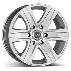Диски MAK Stone 6 Silver 8,5x20 6/114,3 ET30 CB66,1