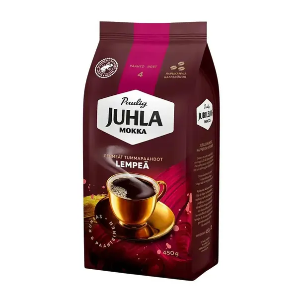 Paulig Juhla Mokka Lempeä Кофе в зернах 450 г