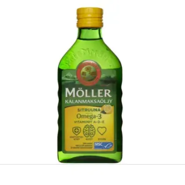 ORKLA HEALTH Экстракт рыбьего жира Möller 250мл со вкусом лимона