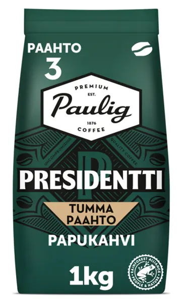Кофе в зернах Presidentti Dark Roast, 1 кг