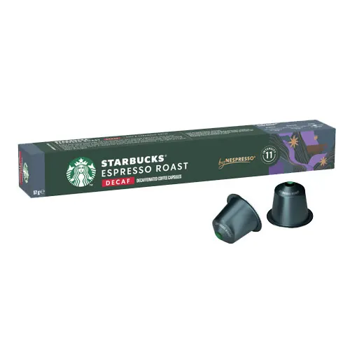 Starbucks Nespresso Decaf Espresso — 10 капсул (без кофеина)