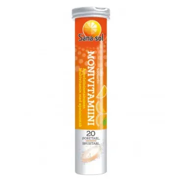 ORKLA HEALTH Sana-sol растворимые мультивитамины 20 шт со вкусом апельсина