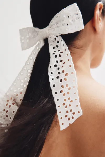 Заколка для волос Broderie Anglaise с бантиком