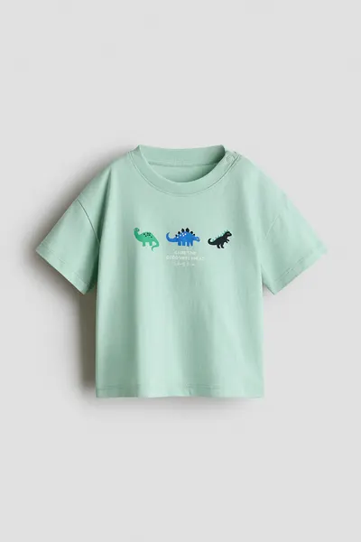 Хлопковая футболка с принтом