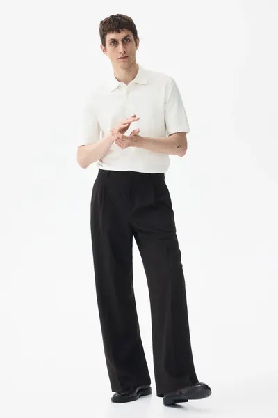 Рубашка-поло Slim Fit с узорчатой ​​поверхностью