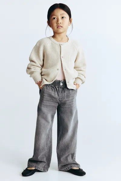 Джинсы из бумажного пакета Wide Leg