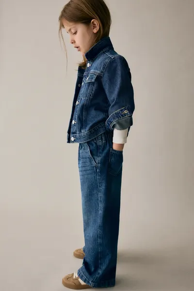 Джинсы из бумажного пакета Wide Leg