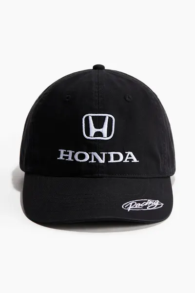 Кепка из хлопкового твила с графическим рисунком