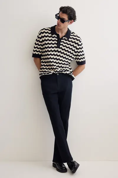 Хлопковые брюки чинос Slim Fit