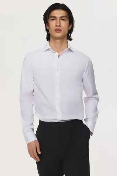 Хлопковая рубашка Slim Fit