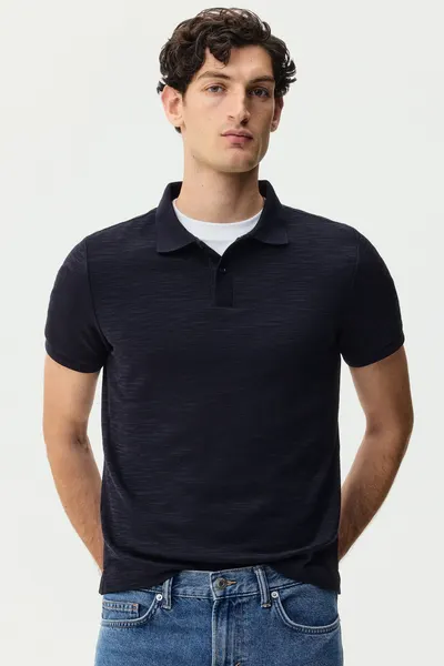 Рубашка-поло с вышивкой Slim Fit