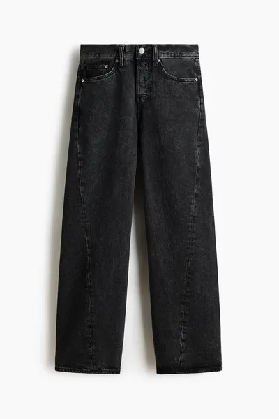 Джинсы с подворотами Loose Straight
