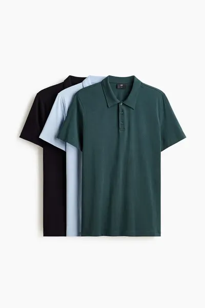 3 рубашки поло Slim Fit